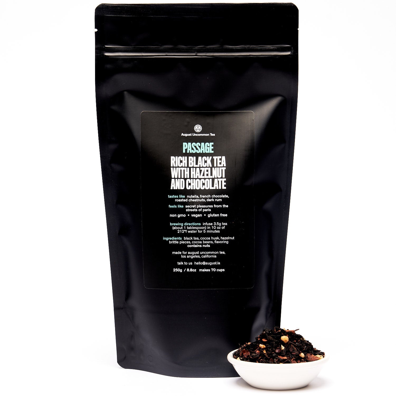 Passage · Hazelnut Chocolate Black Tea | August Uncommon Tea