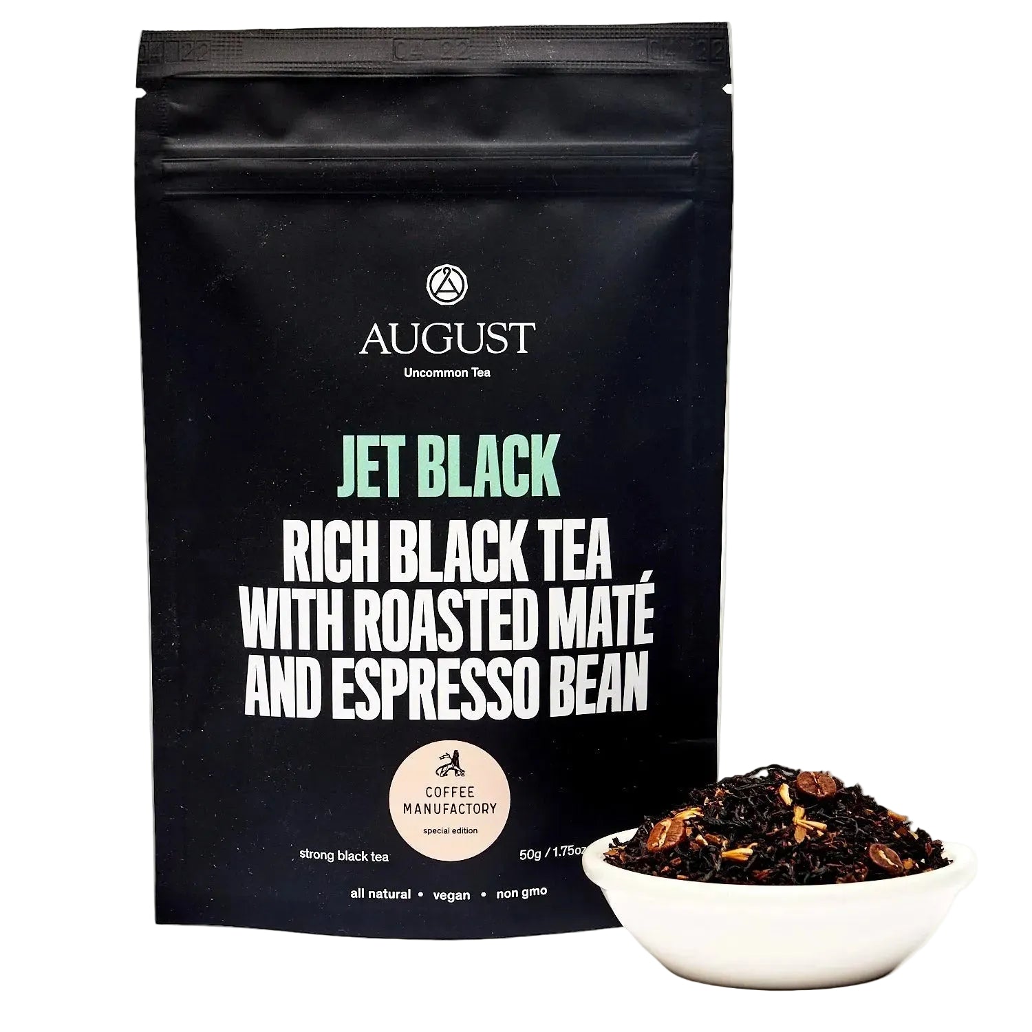 Jet Black · Roasty Coffee Black Tea | August Uncommon Tea