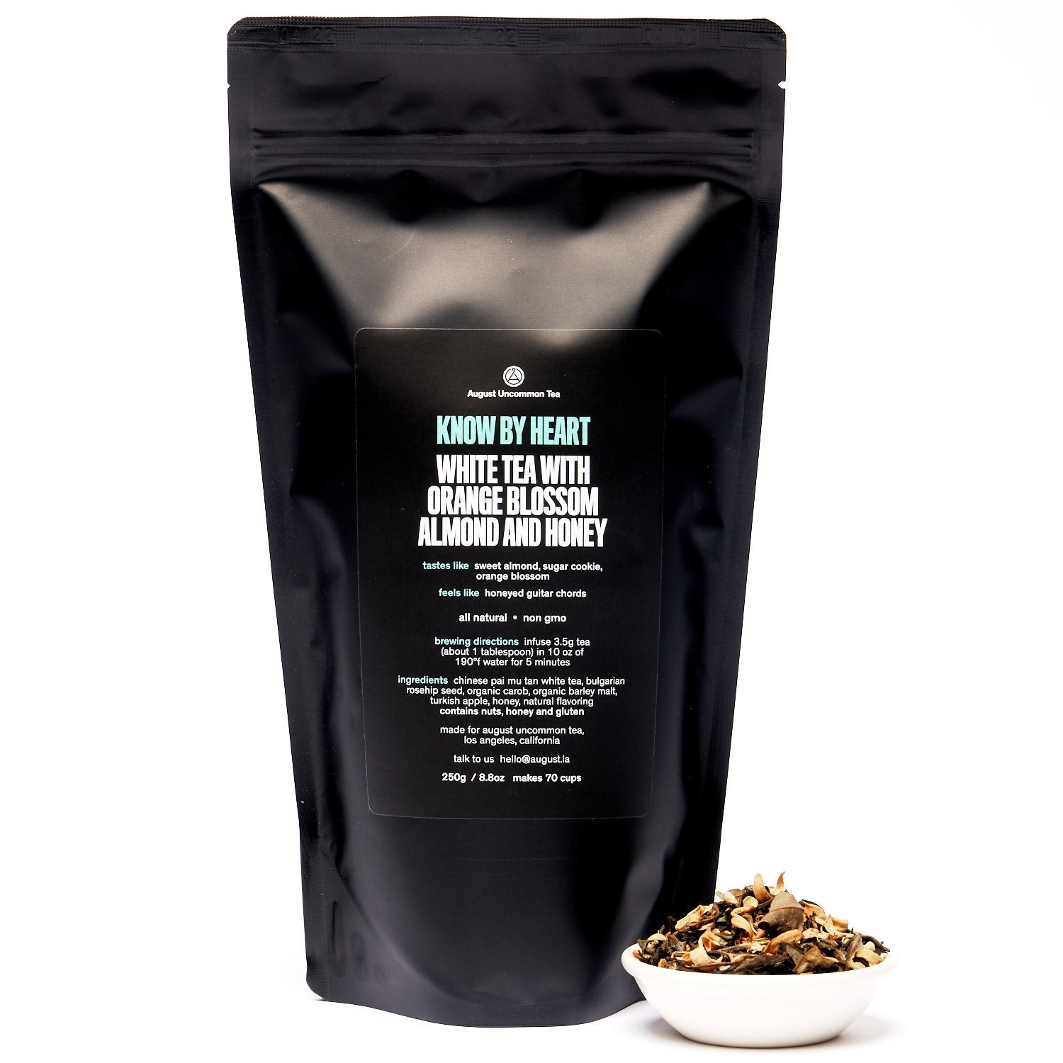 Know By Heart · Orange Blossom Almond White Tea | August Uncommon Tea