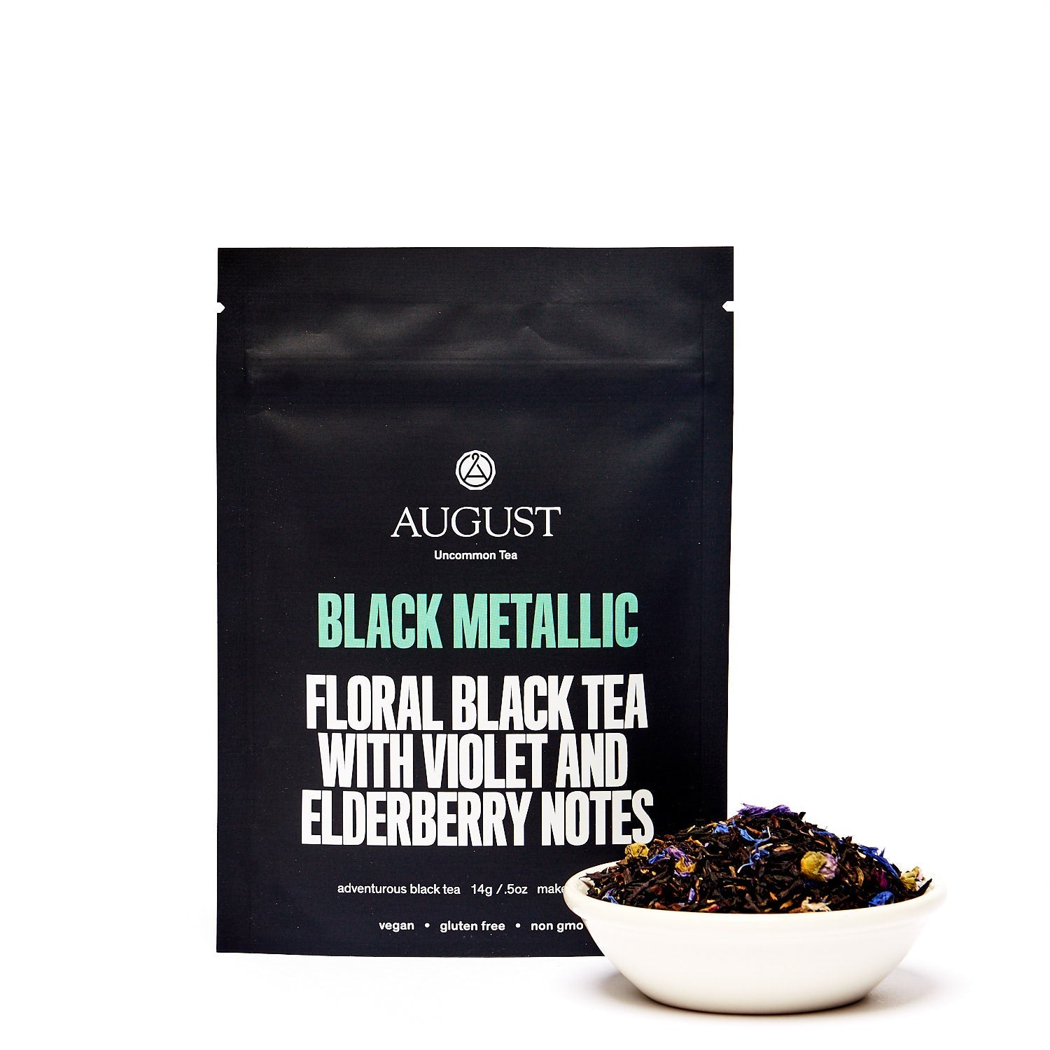 Black Metallic · Violet Elderberry Black Tea | August Uncommon Tea