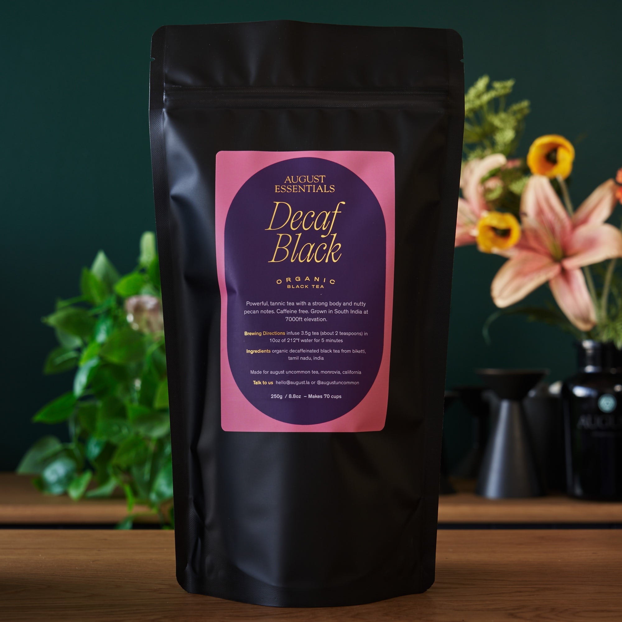 Essentials Decaf Black · Black Tea (Caffeine Free) | August Uncommon Tea