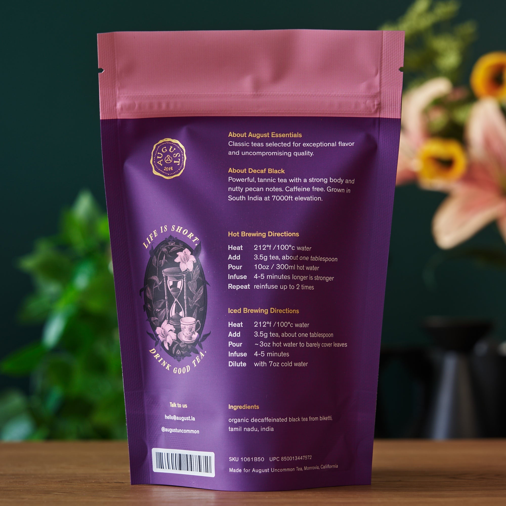 Essentials Decaf Black · Black Tea (Caffeine Free) | August Uncommon Tea