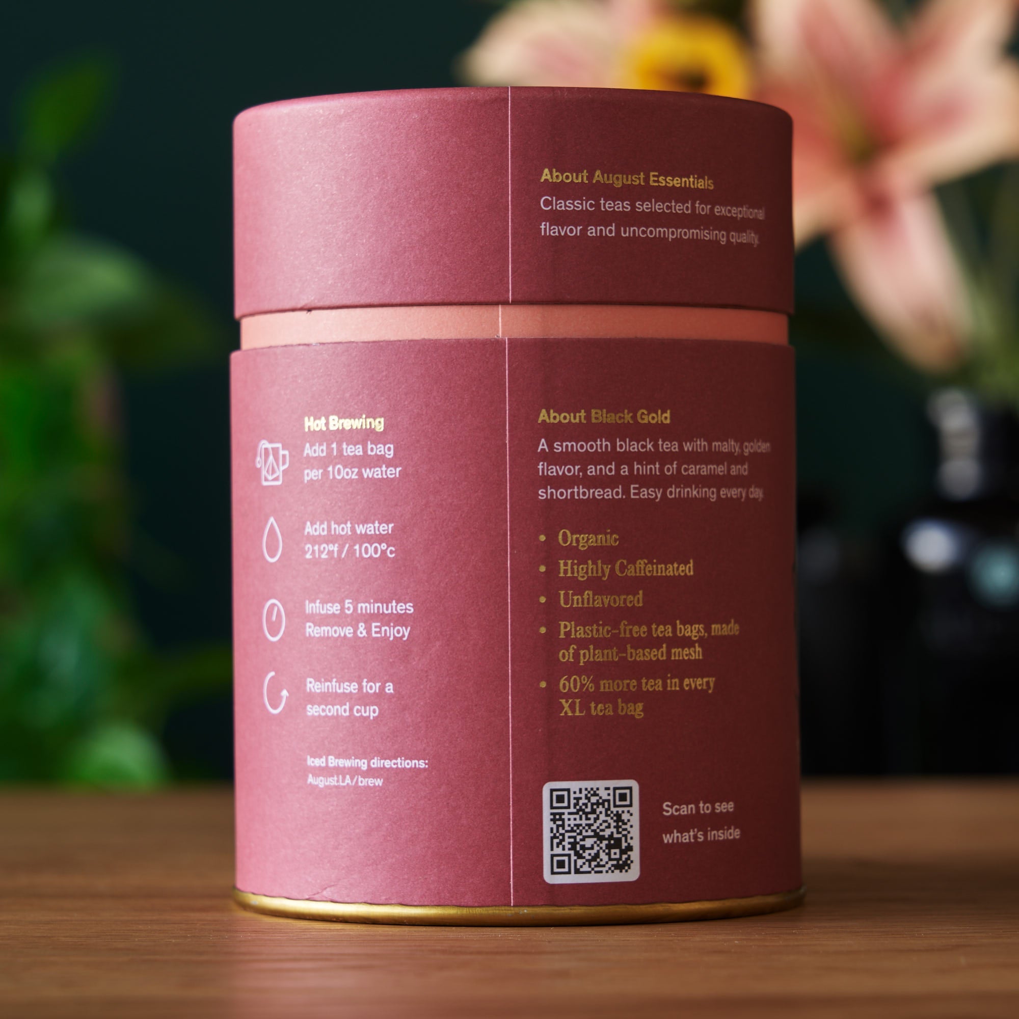 Essentials Black Gold · Black Tea Bags | August Uncommon Tea