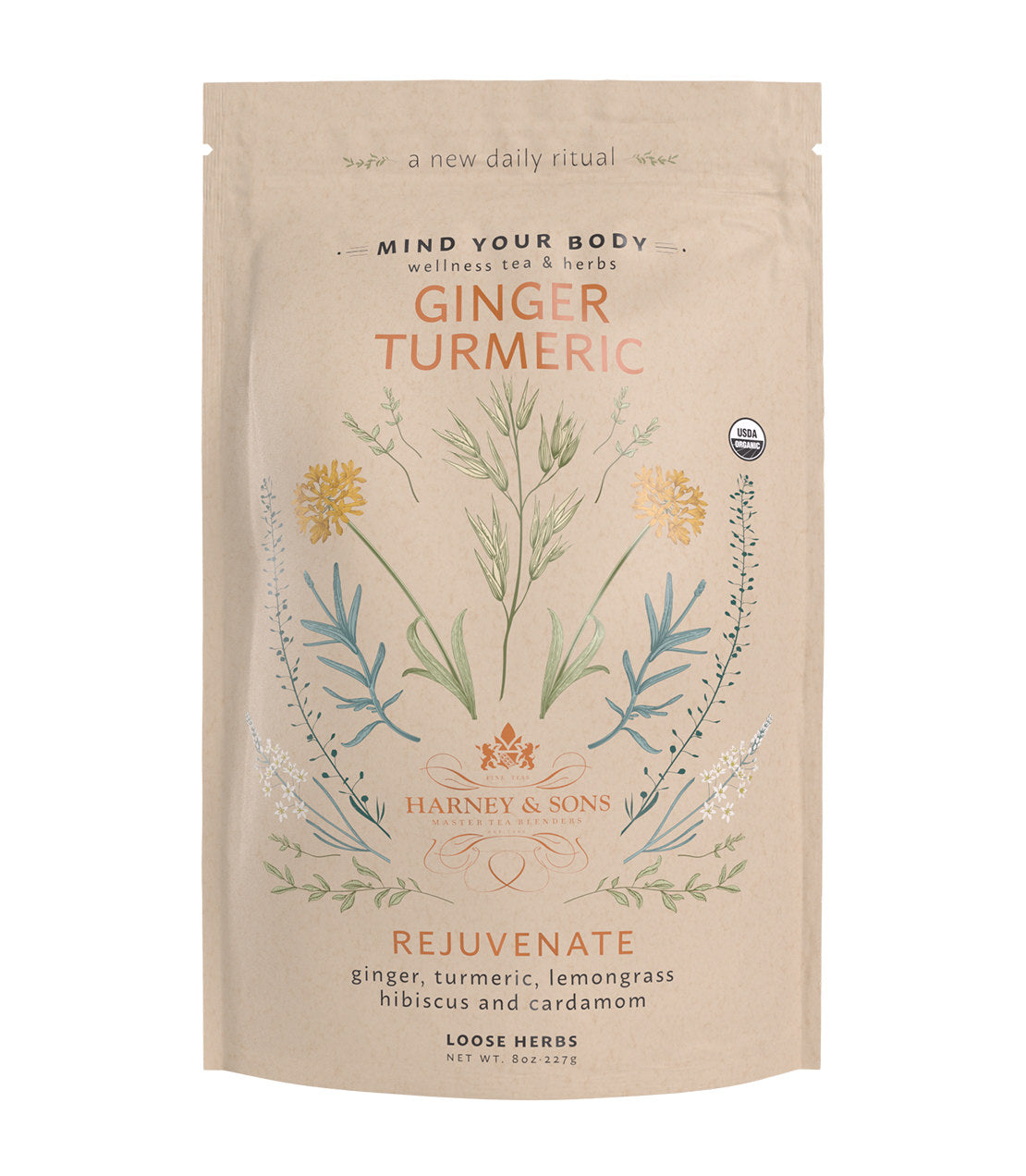 Organic Ginger Turmeric · Herbal Tea (Caffeine Free) | Harney & Sons