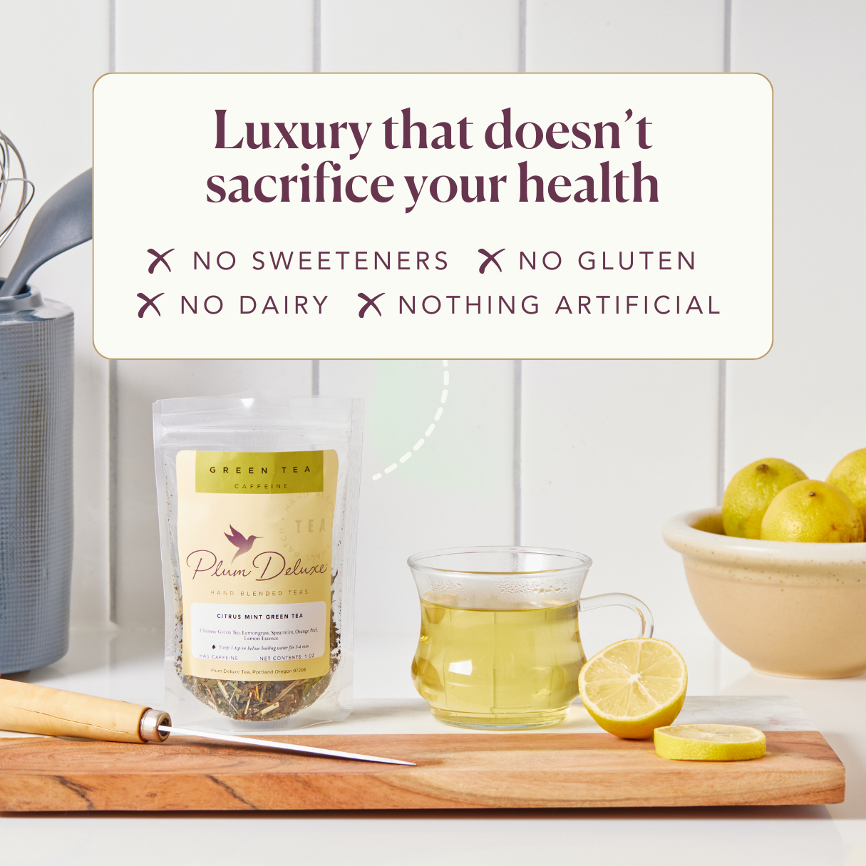 Afternoon High Tea · White Tea Blend | Plum Deluxe Tea