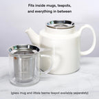 One Cup Infuser · Tea Strainer with Silicone Lid | August Uncommon Tea