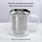 One Cup Infuser · Tea Strainer with Silicone Lid | August Uncommon Tea