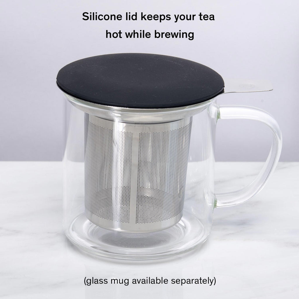 One Cup Infuser · Tea Strainer with Silicone Lid | August Uncommon Tea