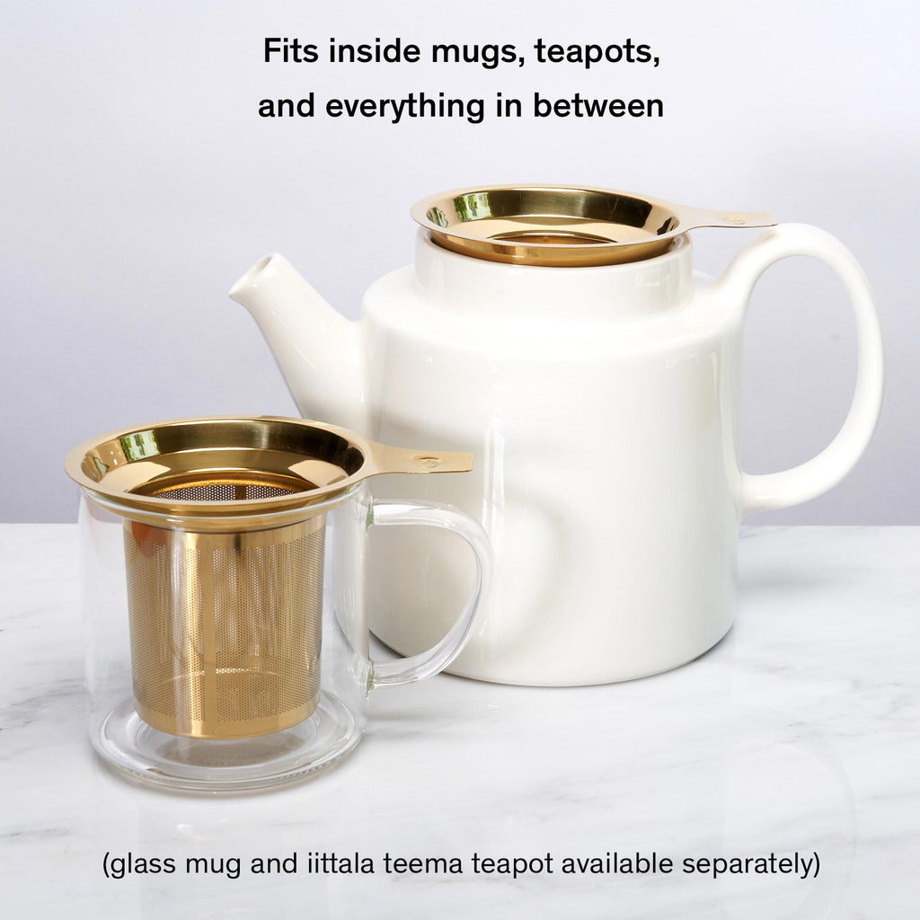 One Cup Infuser · Tea Strainer with Silicone Lid | August Uncommon Tea