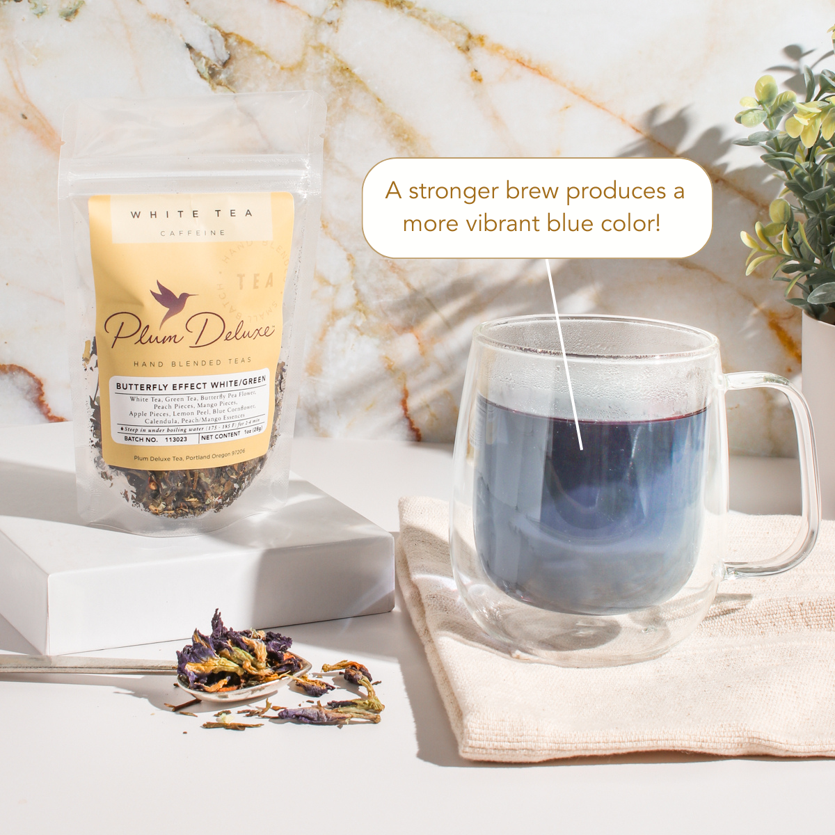Butterfly Effect · Green & White Tea Blend | Plum Deluxe Tea