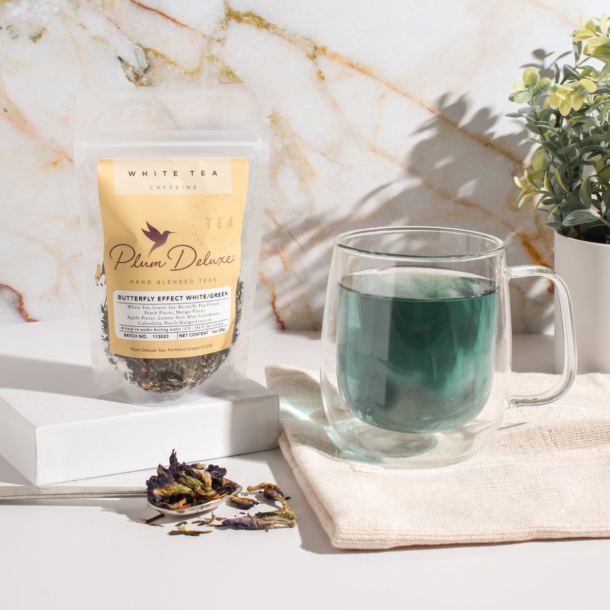 Butterfly Effect · Green & White Tea Blend | Plum Deluxe Tea