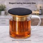 One Cup Infuser · Tea Strainer with Silicone Lid | August Uncommon Tea