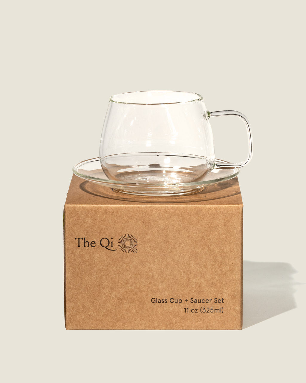 Blooming Glass Cups & Saucers · Borosilicate Tea Set (Set of 2) | The Qi