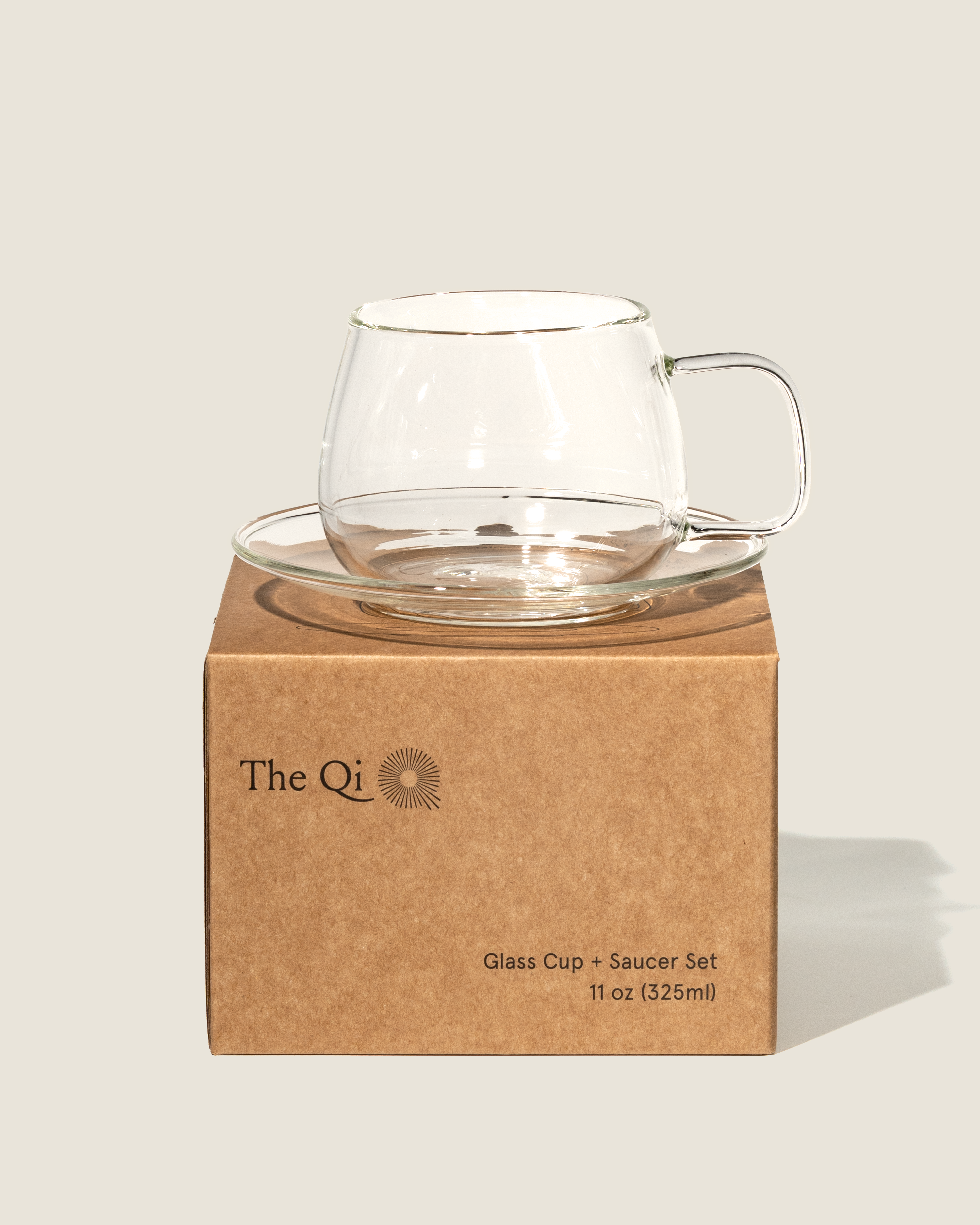 Blooming Glass Cups & Saucers · Borosilicate Tea Set (Set of 2) | The Qi