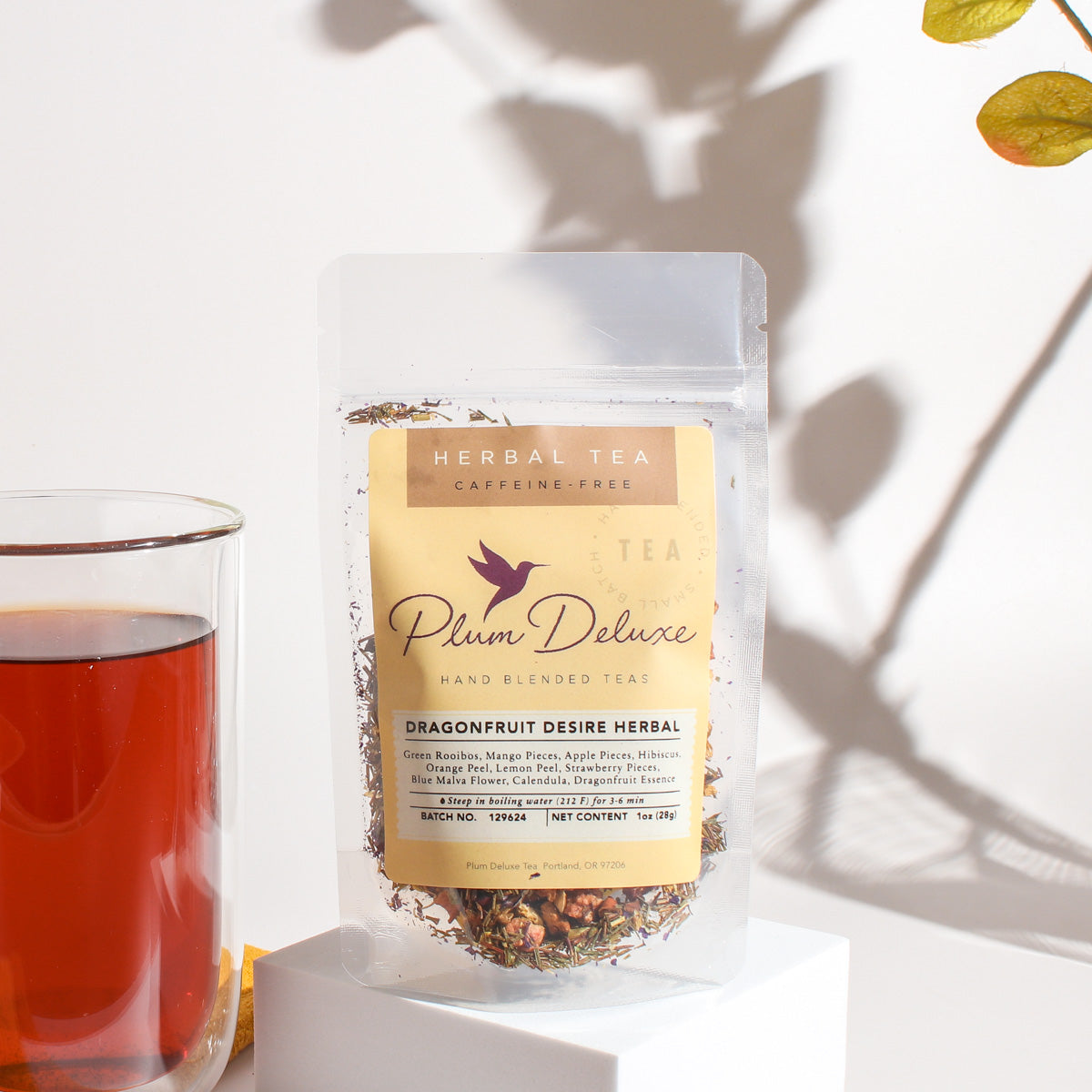 Dragonfruit Desire · Herbal Tea Blend (Caffeine Free) | Plum Deluxe Tea