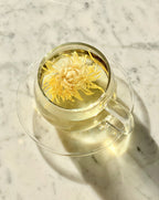 Blooming Glass Cups & Saucers · Borosilicate Tea Set (Set of 2) | The Qi