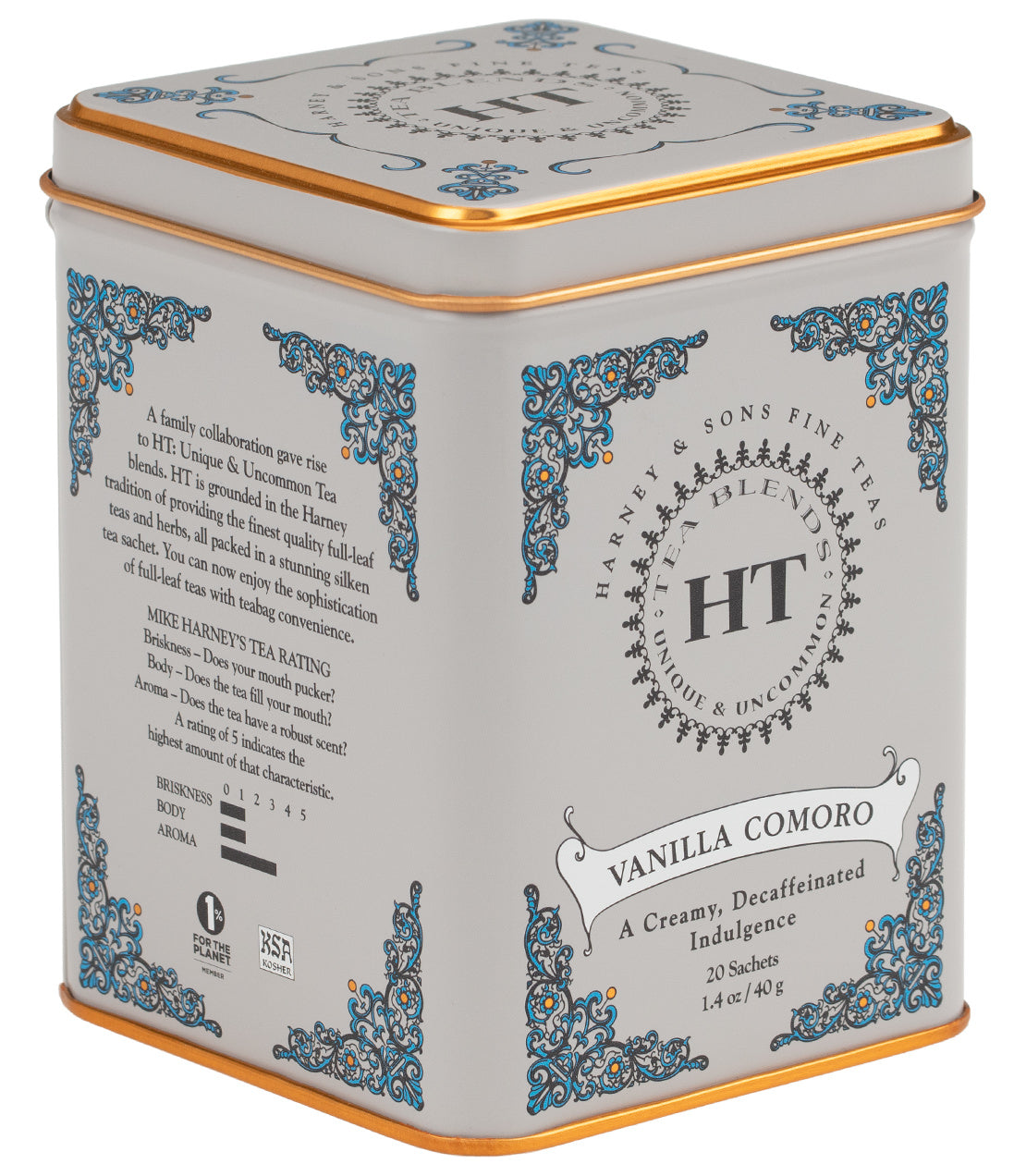 Decaf Vanilla Comoro · Black Tea (Caffeine Free) | Harney & Sons