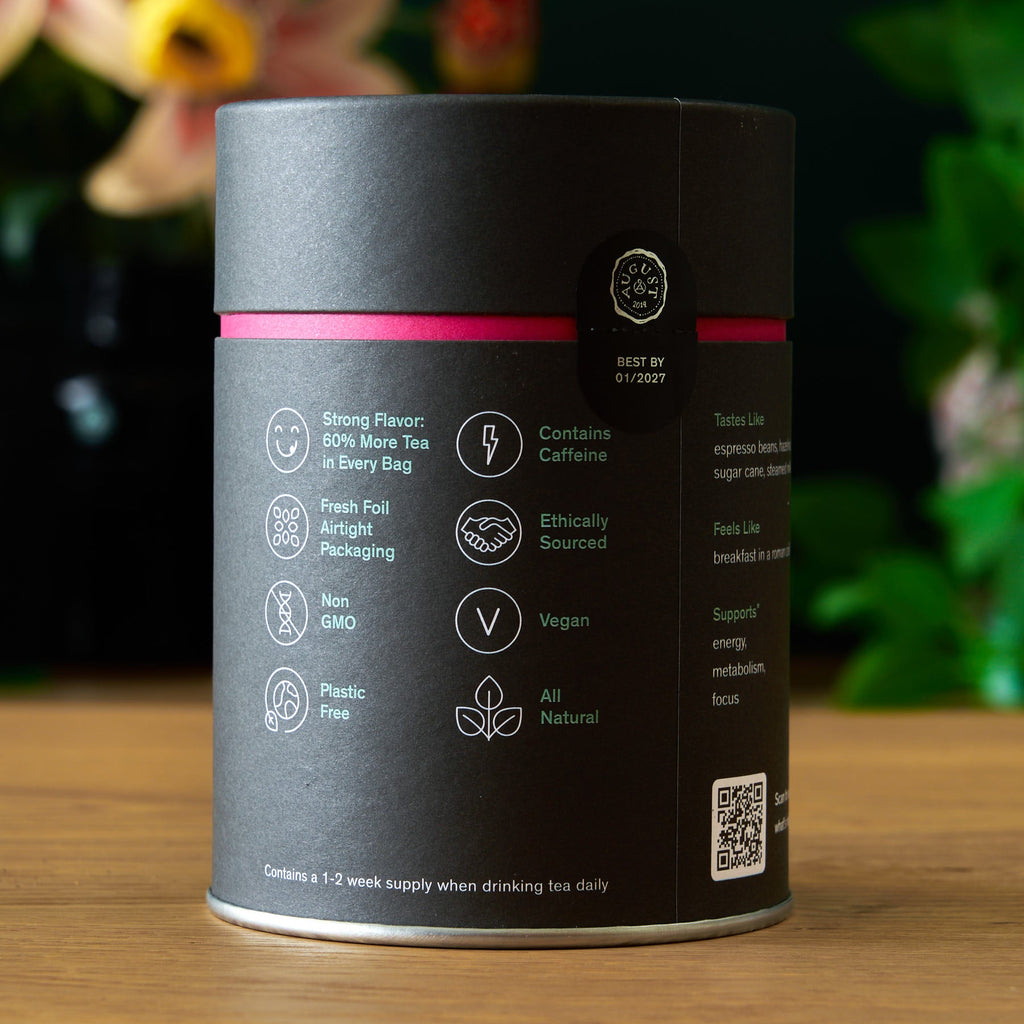 Jet Black · Roasty Coffee Black Tea Bags | August Uncommon Tea