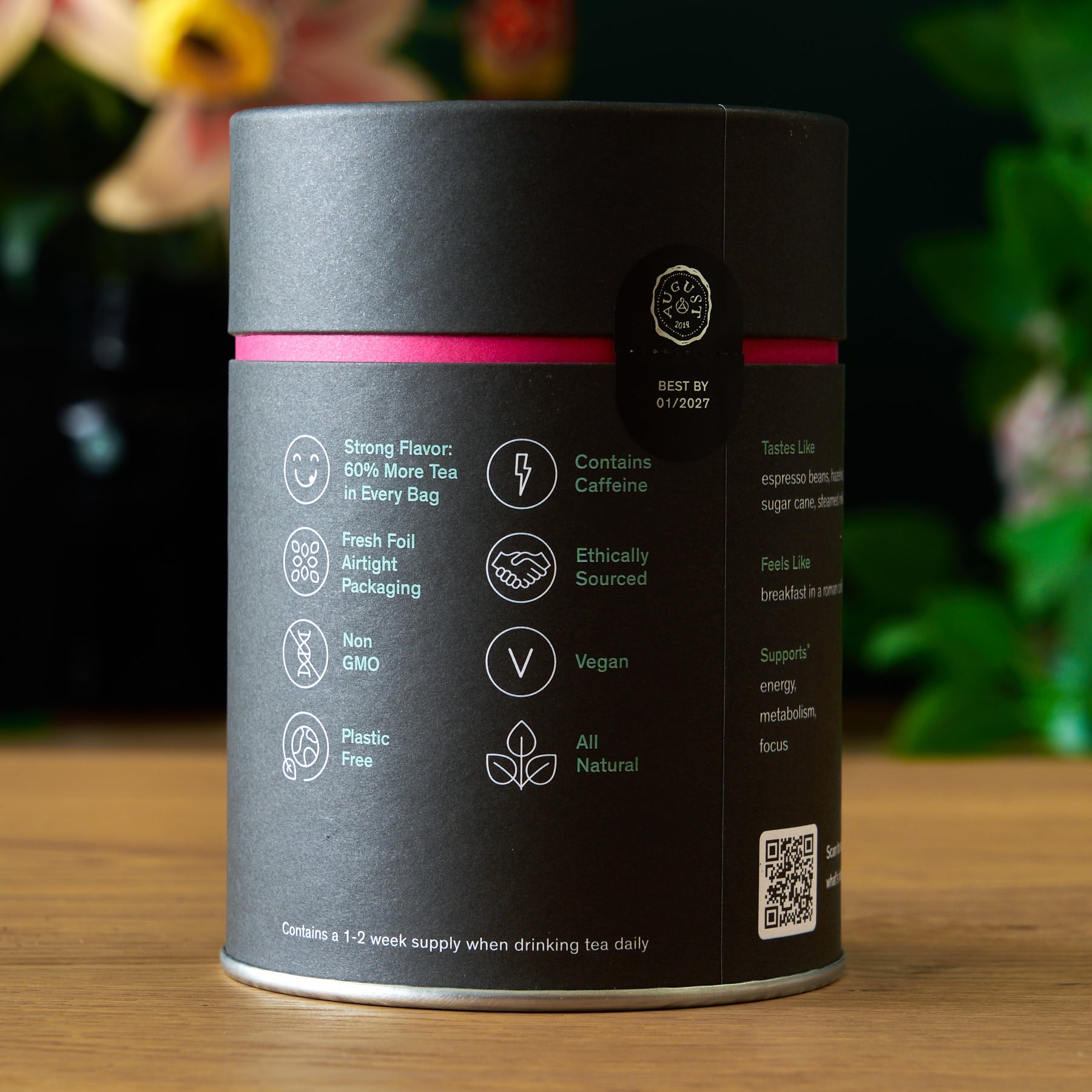 Jet Black · Roasty Coffee Black Tea Bags | August Uncommon Tea