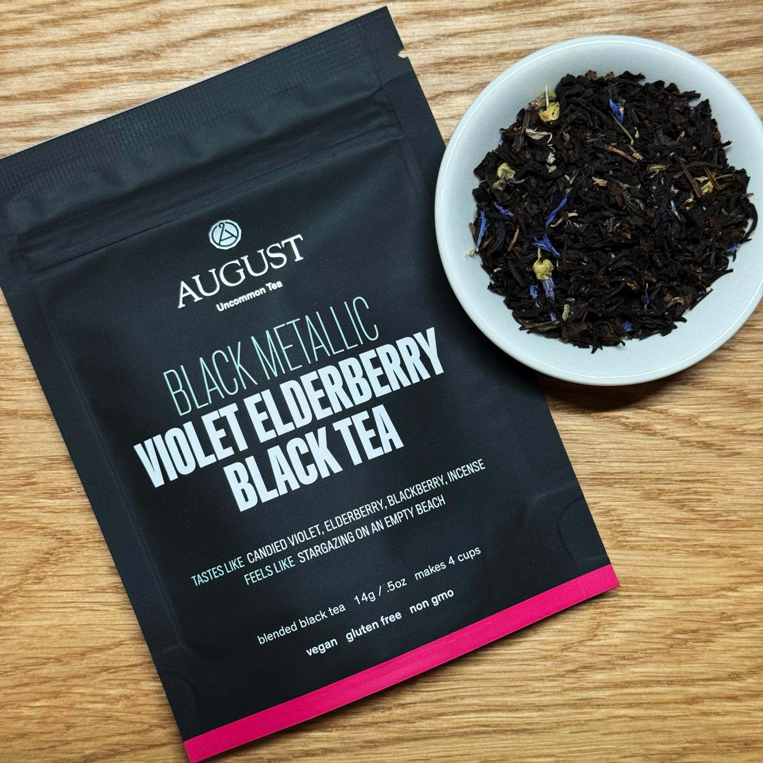 Black Metallic · Violet Elderberry Black Tea | August Uncommon Tea