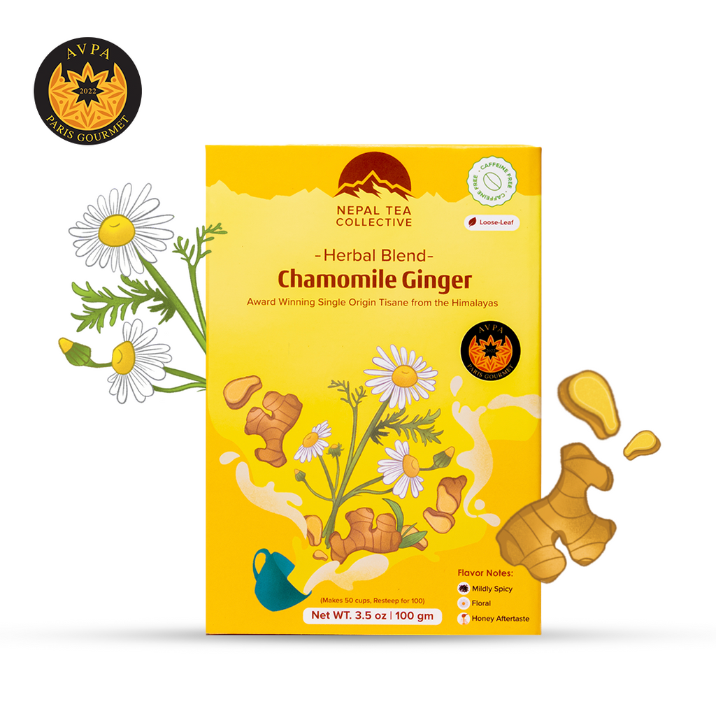 Chamomile Ginger · Herbal Tea (Caffeine Free) | Nepal Tea