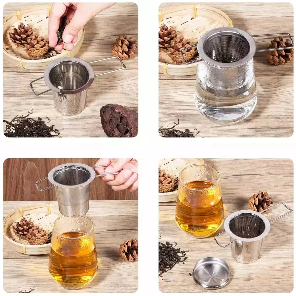 Foldable Tea Strainer · Stainless Steel Infuser | Nepal Tea