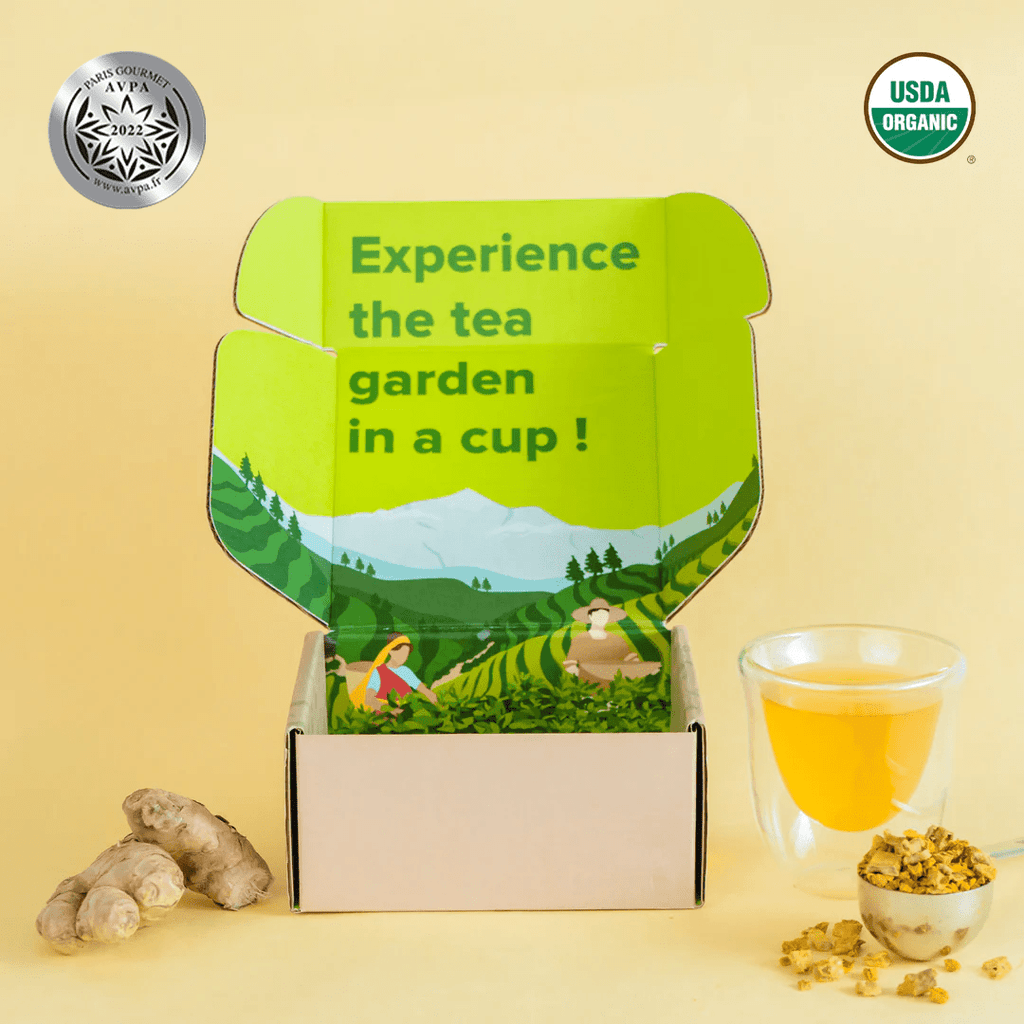 Golden Turmeric Ginger · Herbal Tea (Caffeine Free) | Nepal Tea
