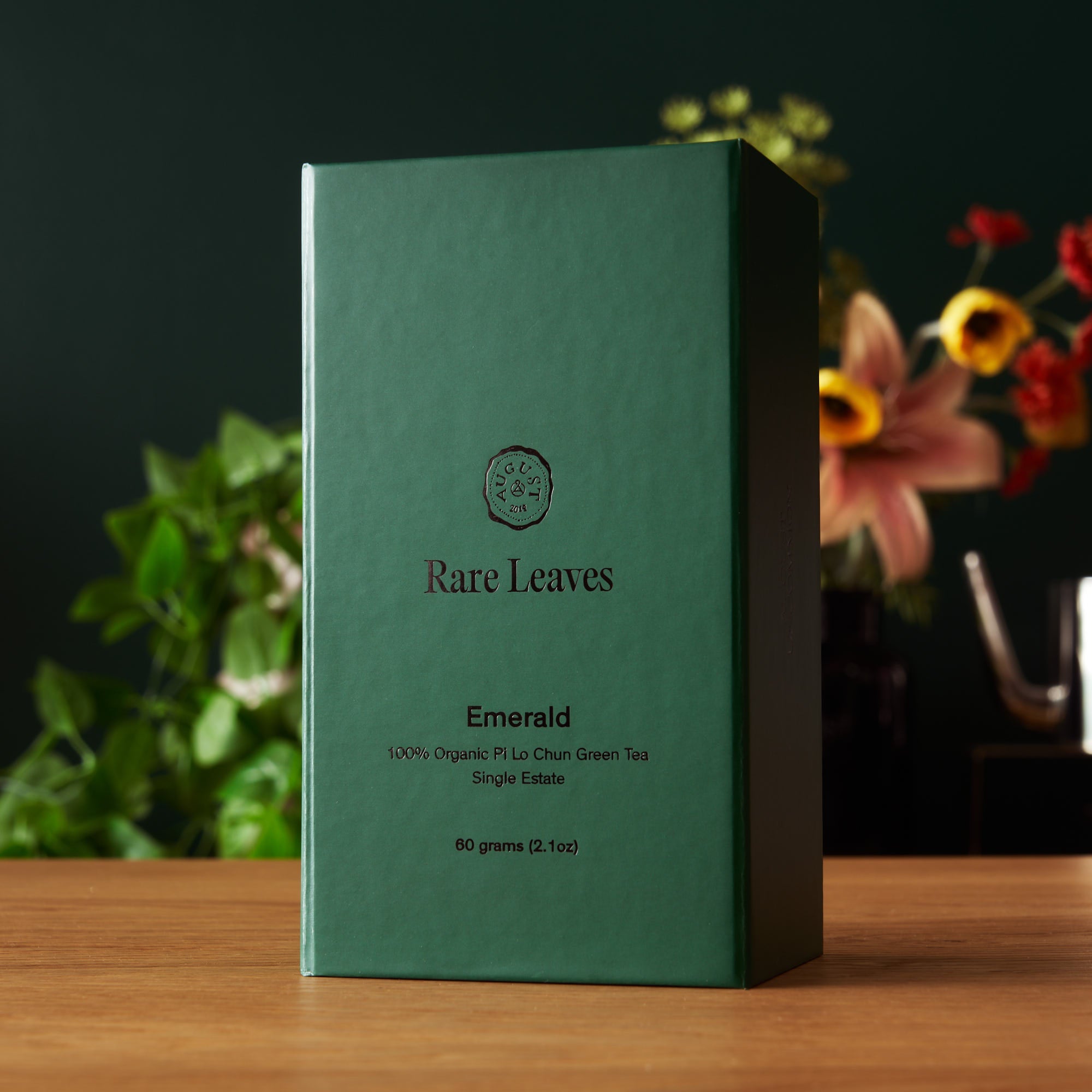 Rare Leaves Emerald · Single Estate Pi Lo Chun Green Tea | August Uncommon Tea