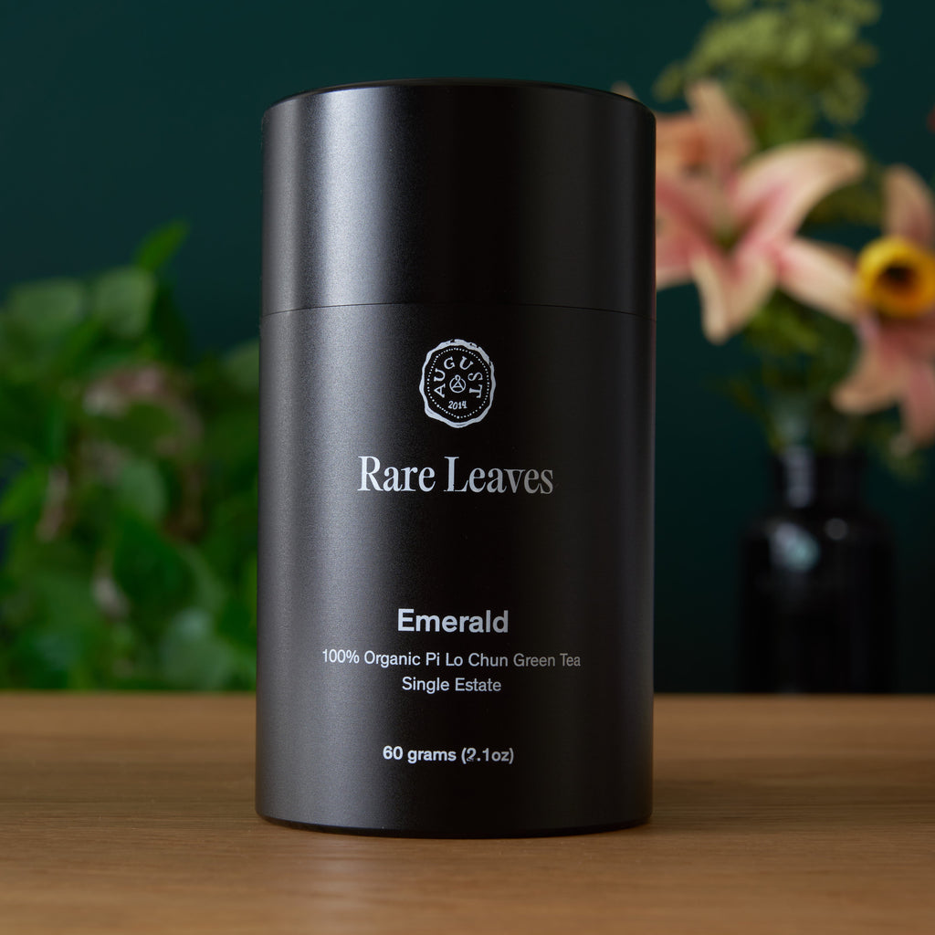 Rare Leaves Emerald · Single Estate Pi Lo Chun Green Tea | August Uncommon Tea